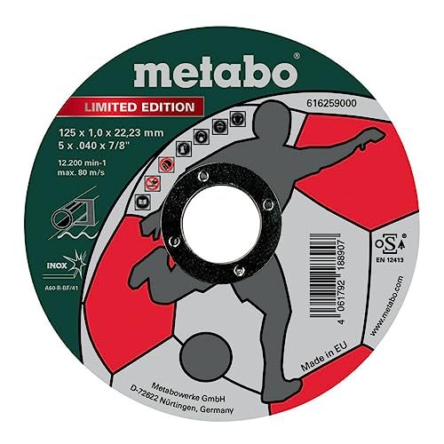 metabo-limited-edition-soccer-trennscheibe-125-x-1-0-x-22-23-mm-inox-tf-41-61625 image 2