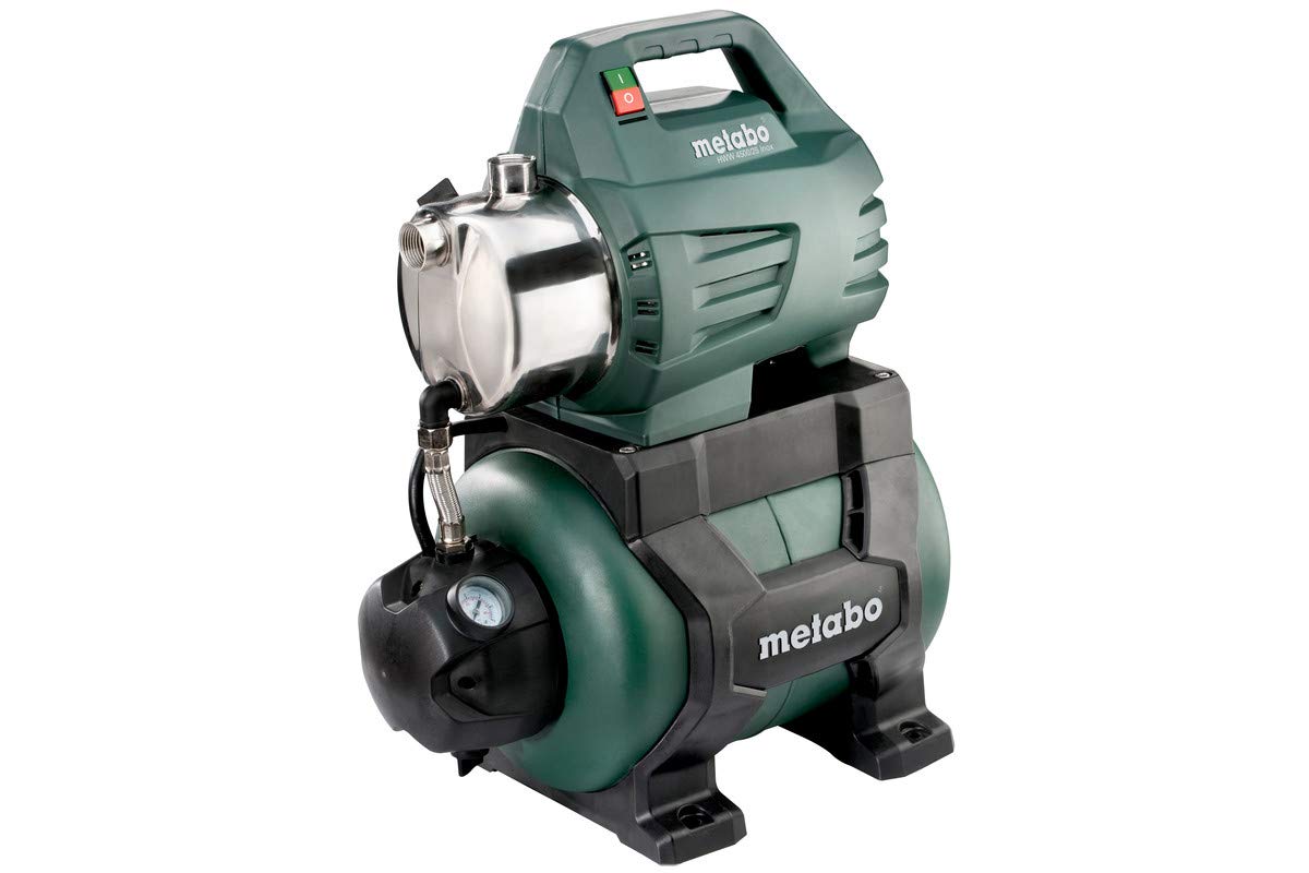 metabo-hww-4500-25-inox-hauswasserwerk-1300-w-pumpe-4500-l-h-4-8-bar-24-l-tank image 1