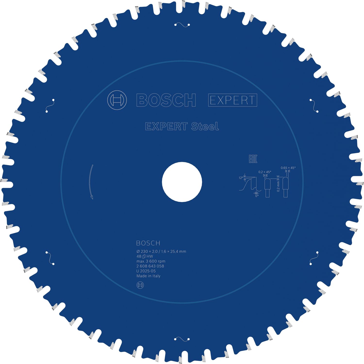 bosch-expert-for-steel-kreiss-geblatt-210-x-30-mm-48-z-hne-f-r-metall-trockensch image 6