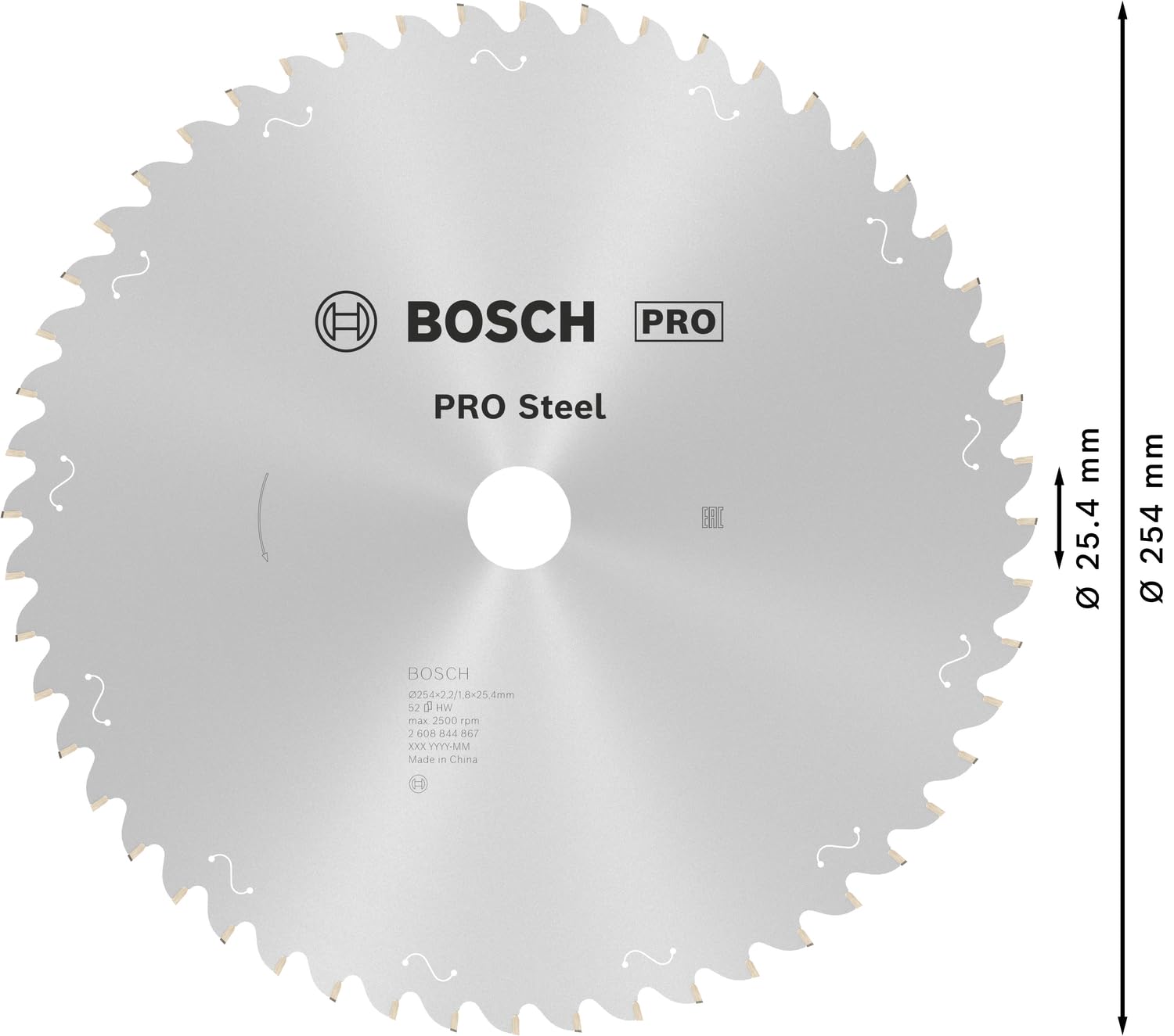 bosch-pro-steel-kreiss-geblatt-254-x-2-2-x-25-4-mm-t52-carbide-kreiss-geblatt-f- image 3