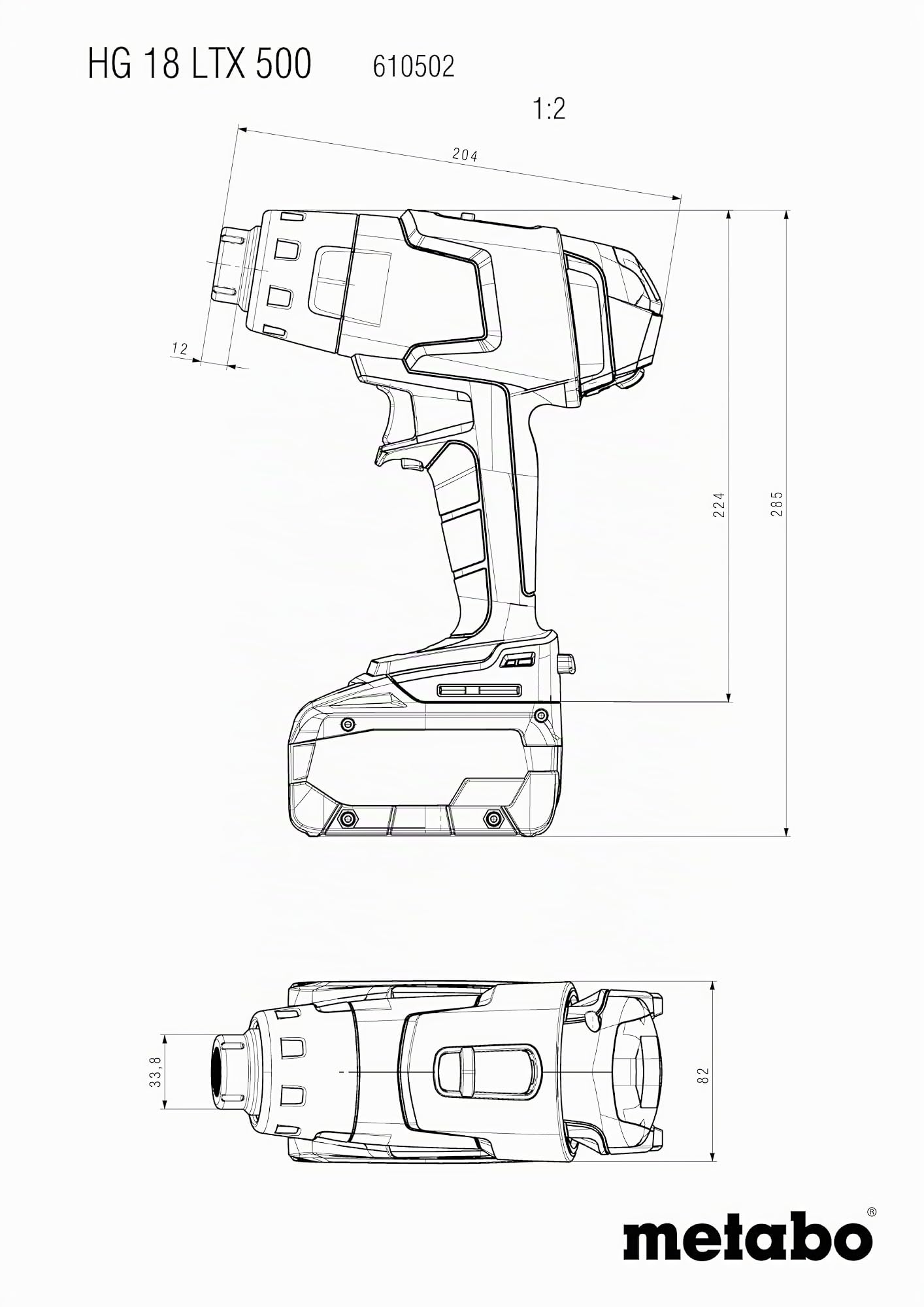 metabo-hg-18-ltx-500-akku-hei-luftgebl-se-18v-hei-luftpistole-f-r-cas-500-c-2-te image 2