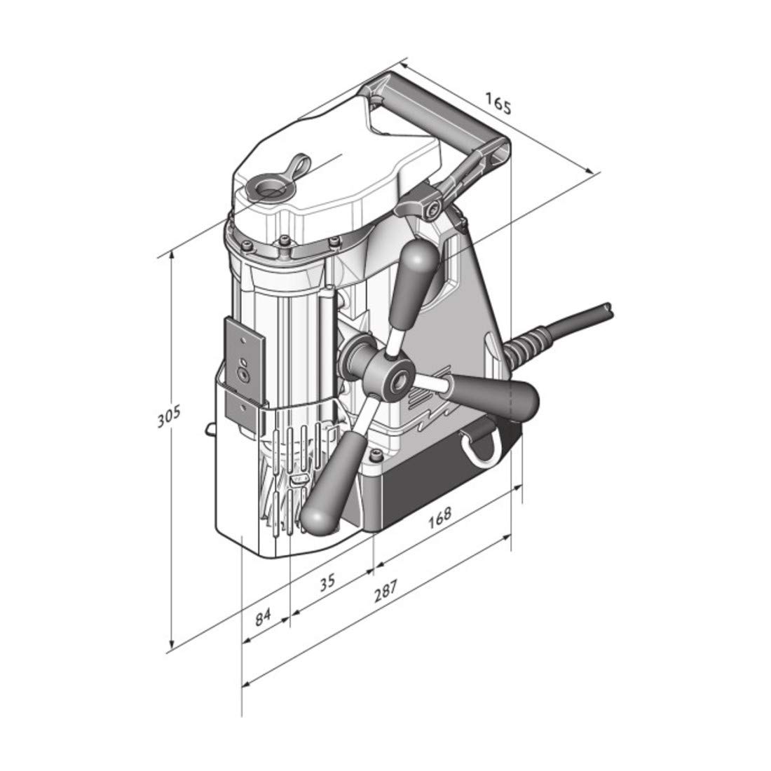 fein-magnetkernbohrmaschine-kbb-40-1100-w-bohren-bis-40-mm-kompakte-bauweise image 2
