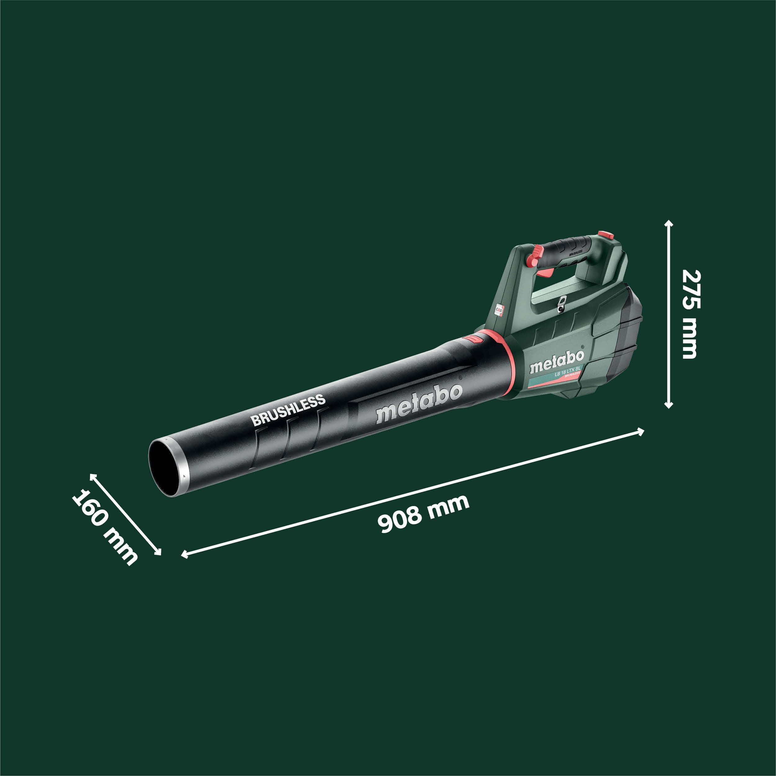 metabo-akku-laubbl-ser-lb-18-ltx-bl-18v-brushless-motor-schultergurt-blasrohr-oh image 5