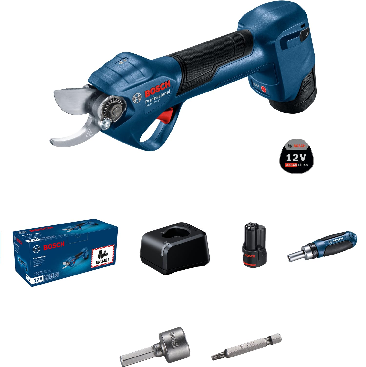bosch-professional-astschere-pro-pruner-ggp-12v-25-akku-gartenschere-mit-b-rsten image 1