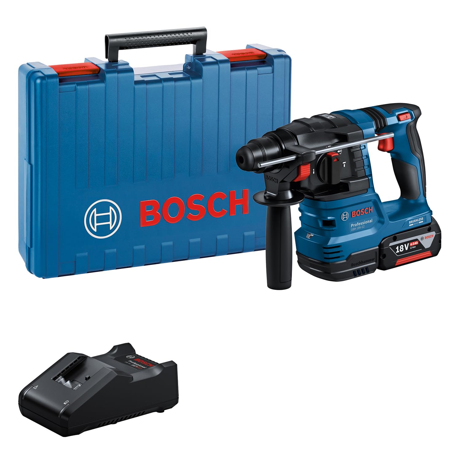 bosch-professional-gbh-18v-22-akku-bohrhammer-18v-system-sds-plus-inkl-4-0-ah-ak image 1