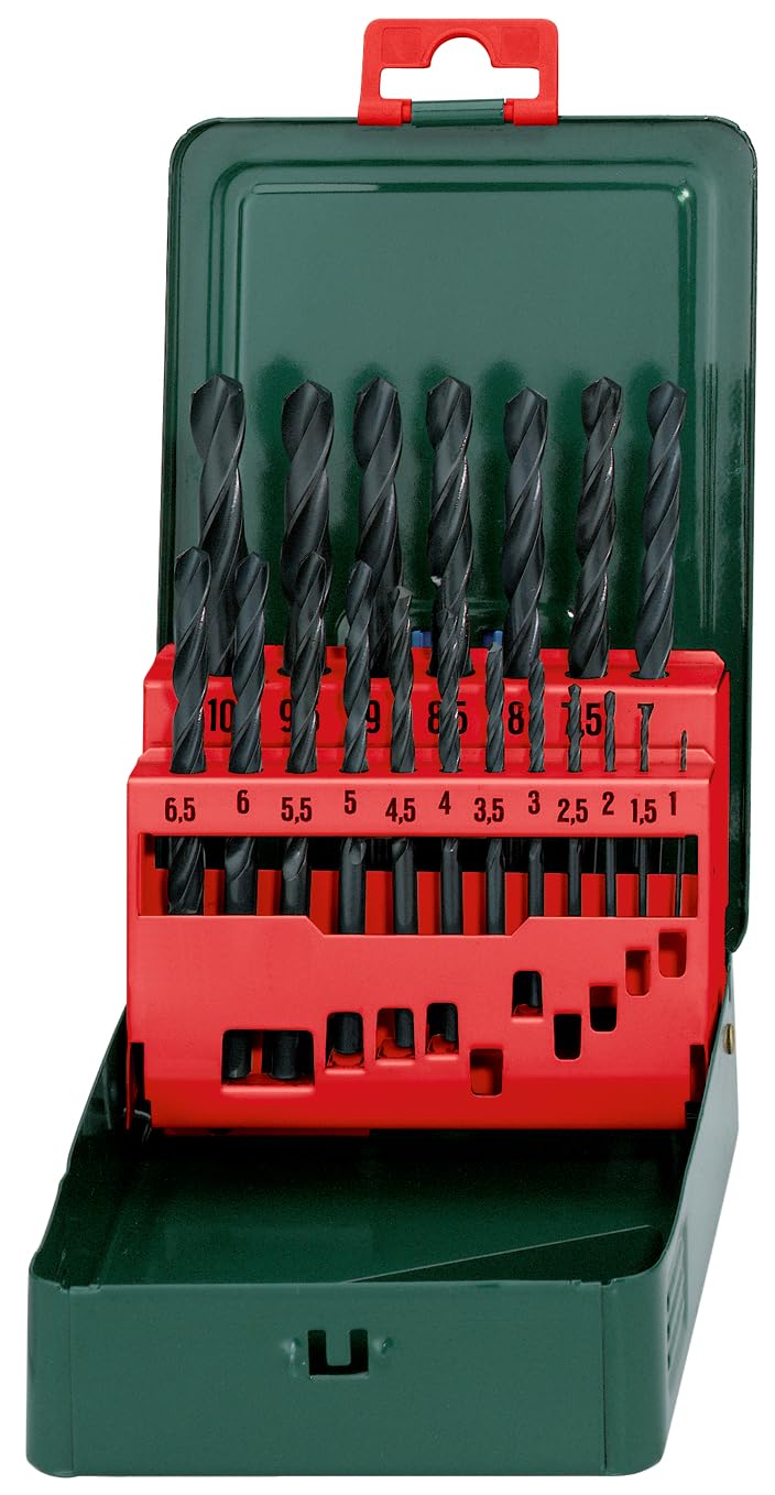 metabo-hss-r-bohrerkassette-sp-19-teiliges-metallbohrer-set-1-10-mm-rollgewalzte image 1