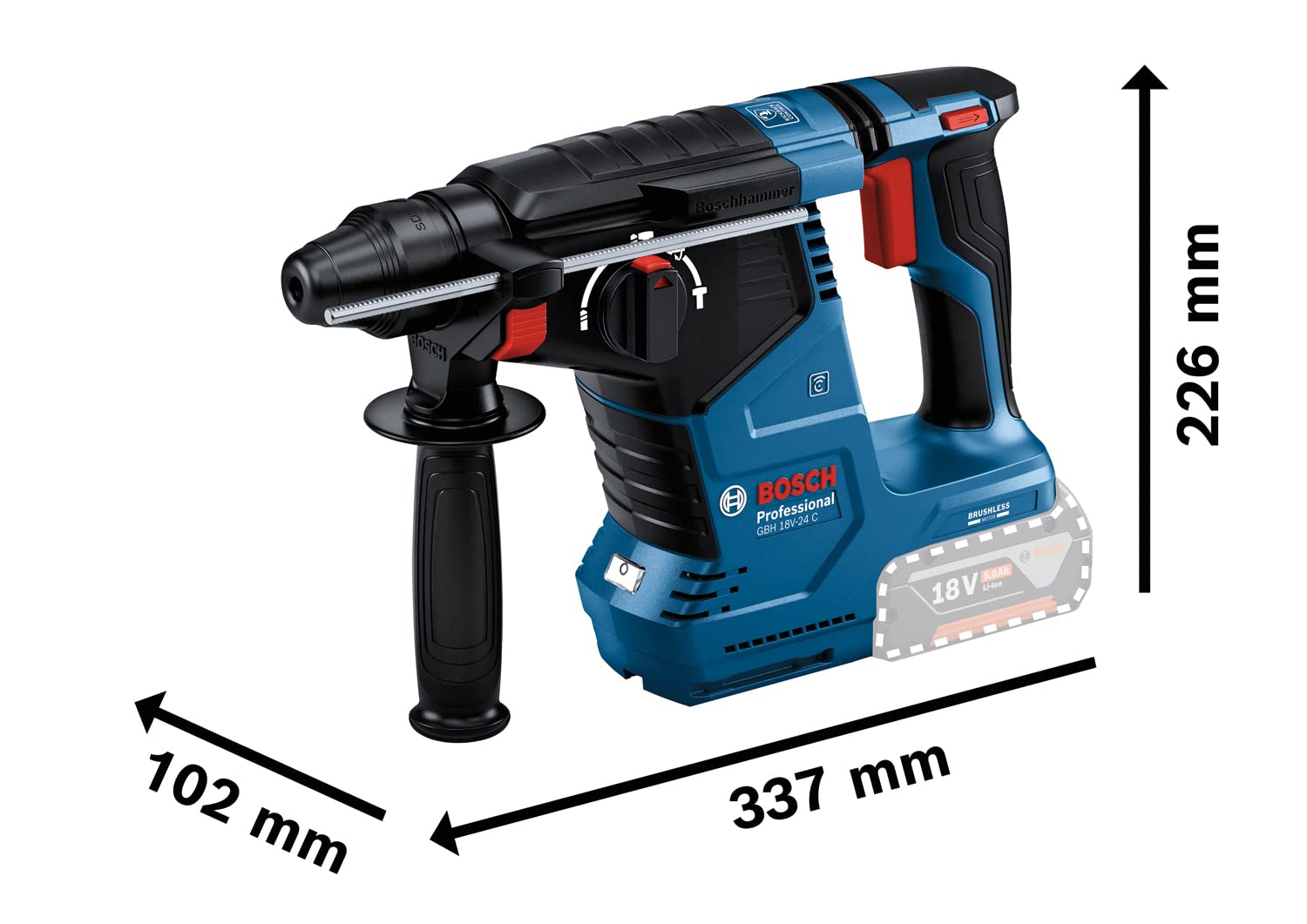 bosch-professional-gbh-18v-24-c-akku-bohrhammer-18v-system-sds-plus-b-rstenlos-i image 3