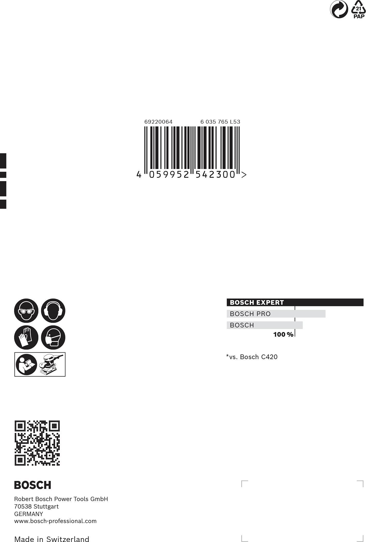 bosch-accessories-10x-expert-c470-schleifblatt-mit-6-l-chern-115x107-mm-k-rnung- image 4