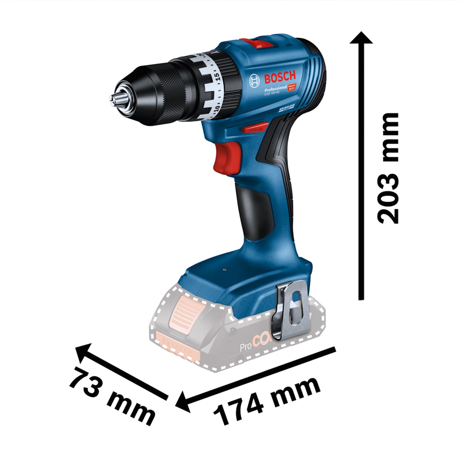 bosch-professional-18v-system-combo-kit-akku-schlagbohrschrauber-gsb-18v-45-bohr image 4