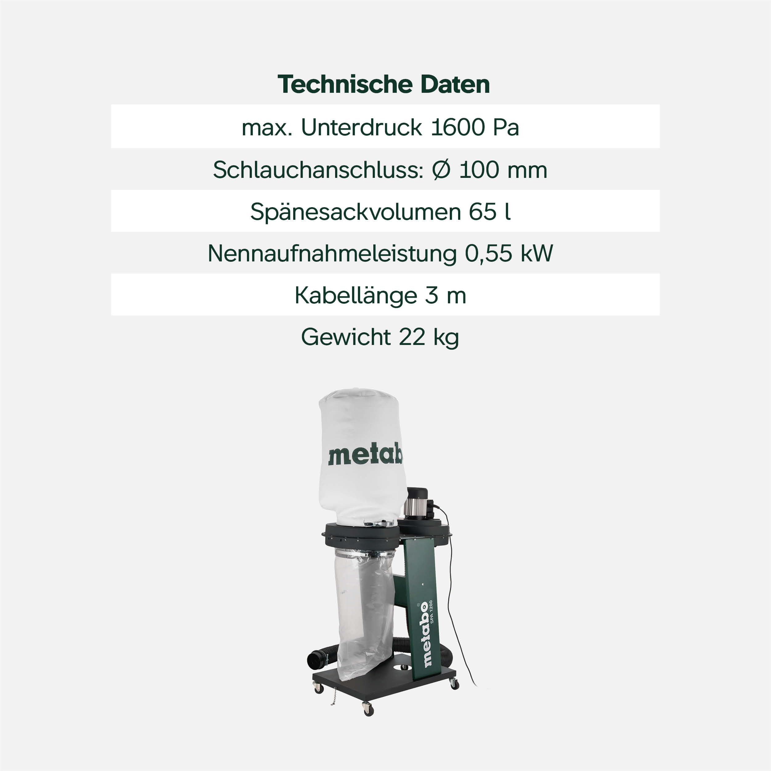 metabo-spa-1200-sp-neabsauganlage-rohluftentstauber-staubklasse-l-mit-65-l-sp-ne image 3