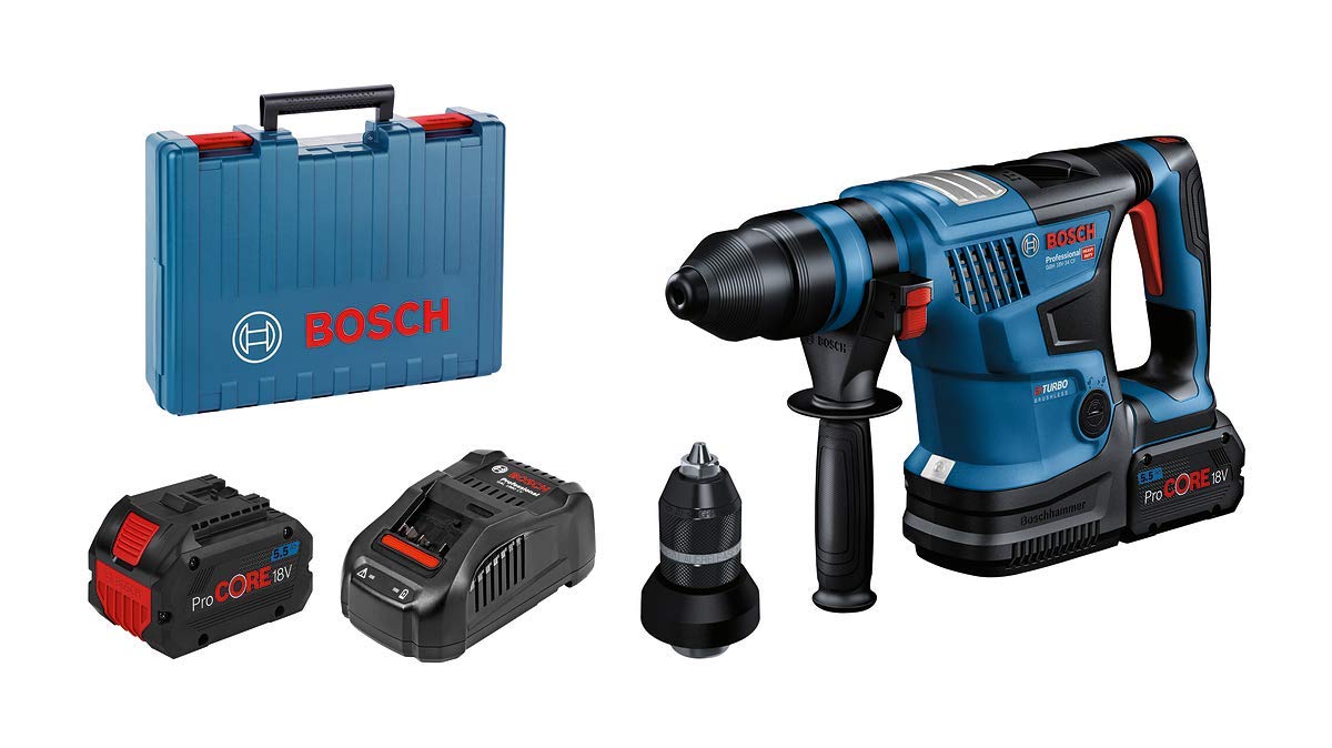 bosch-professional-18v-system-biturbo-akku-bohrhammer-gbh-18v-34-cf-sds-plus-set image 1