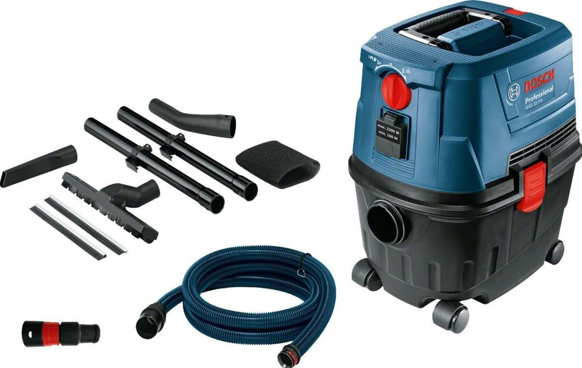 bosch-0-601-9e5-100-nass-trockensauger-15-l-beh-lter-1100-w-mit-zubeh-r-und-3-m- image 1