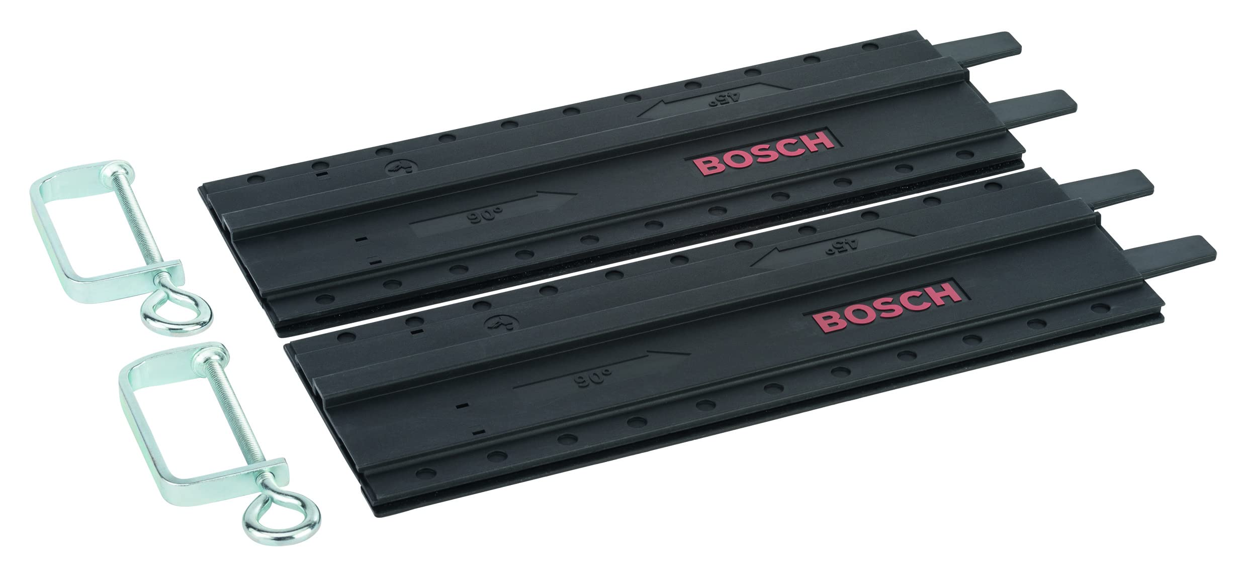 bosch-diy-f-hrungsschienen-set-2x-350-mm-kunststoff-mit-2-schraubzwingen-f-r-pks image 1