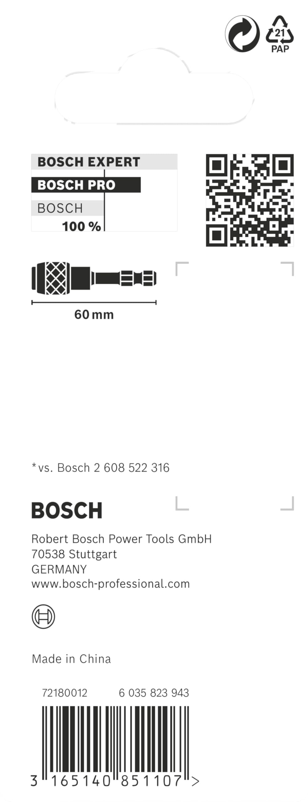 bosch-professional-pro-bit-holder-impact-quick-change-1-4-zoll-sechskant-dauerma image 4
