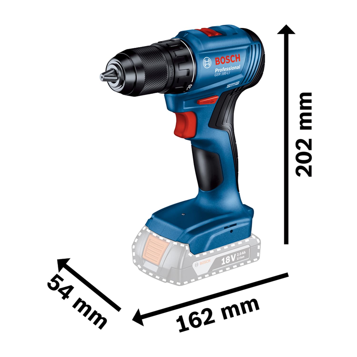 bosch-professional-18v-combo-kit-gdr-18v-215-gsr-185-li-2x-gba-18v-2-0-ah-ladege image 4