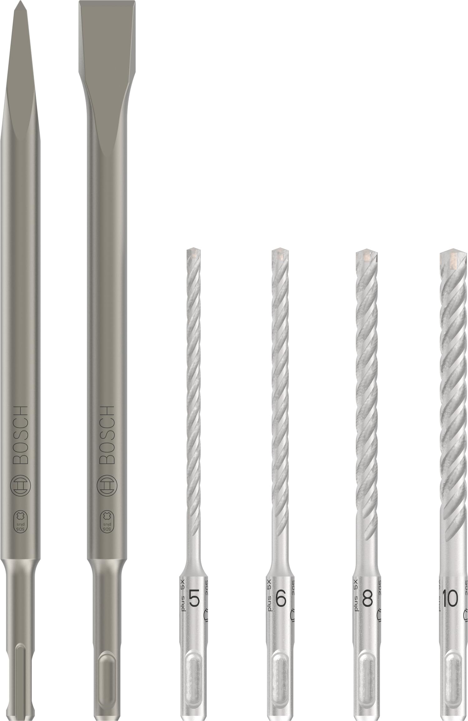 bosch-accessories-6-teiliges-sds-plus-5-hammerbohrer-und-mei-el-set-f-r-beton-ma image 1