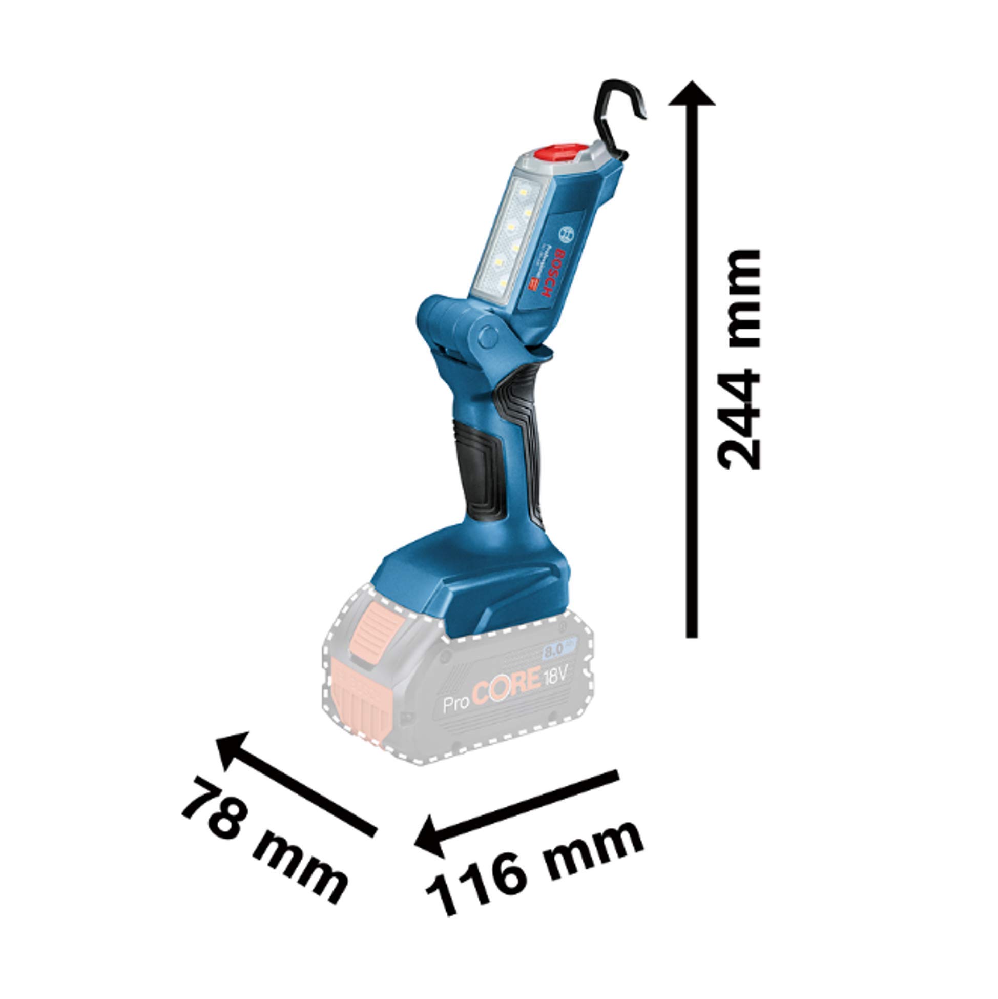 bosch-professional-gli-18v-300-akku-led-baustellenlampe-18v-system-max-300-lumen image 3
