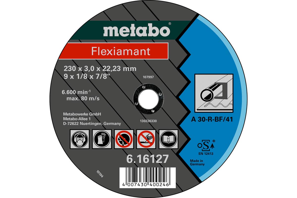 metabo-flexiamant-trennscheibe-230-x-3-0-x-22-23-mm-f-r-stahl-gerade-ausf-hrung- image 1