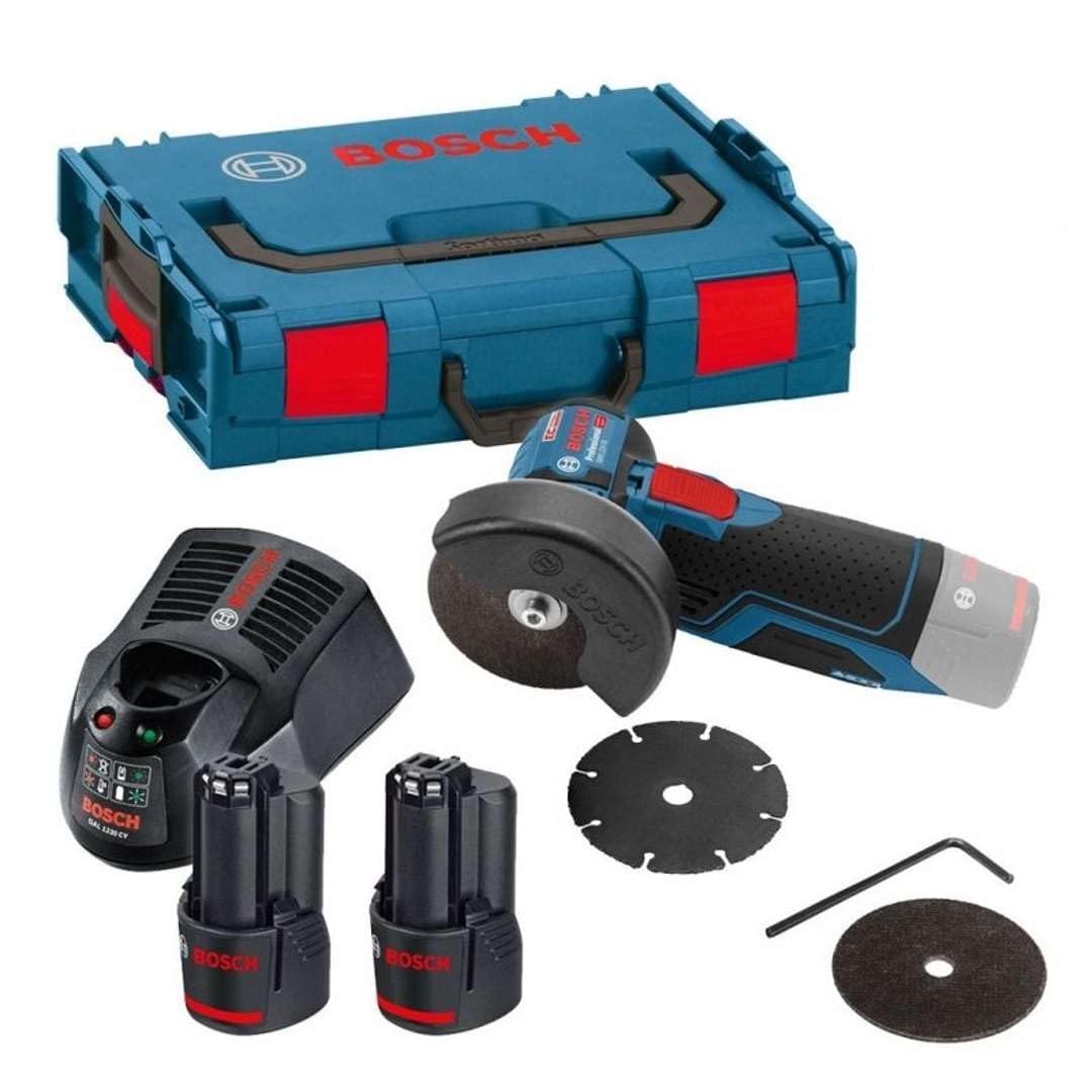 bosch-professional-12v-system-akku-winkelschleifer-gws-12v-76-2x-3-0-ah-akku-sch image 1