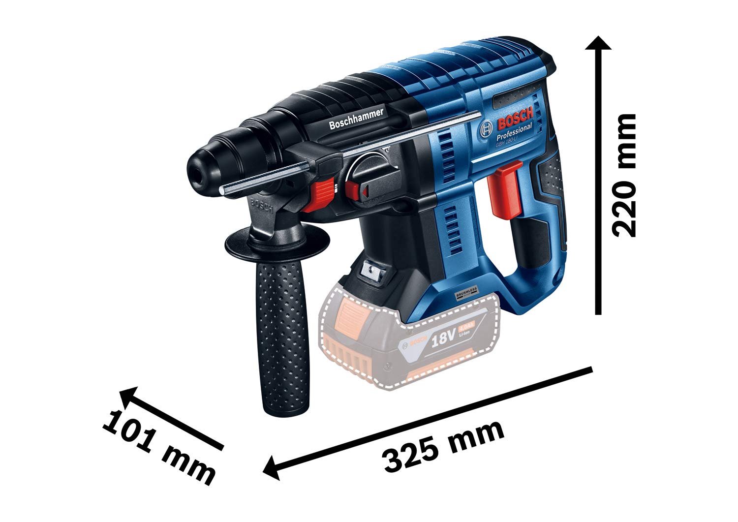 bosch-professional-18v-system-akku-bohrhammer-gbh-18v-li-mit-sds-plus-aufnahme-s image 3