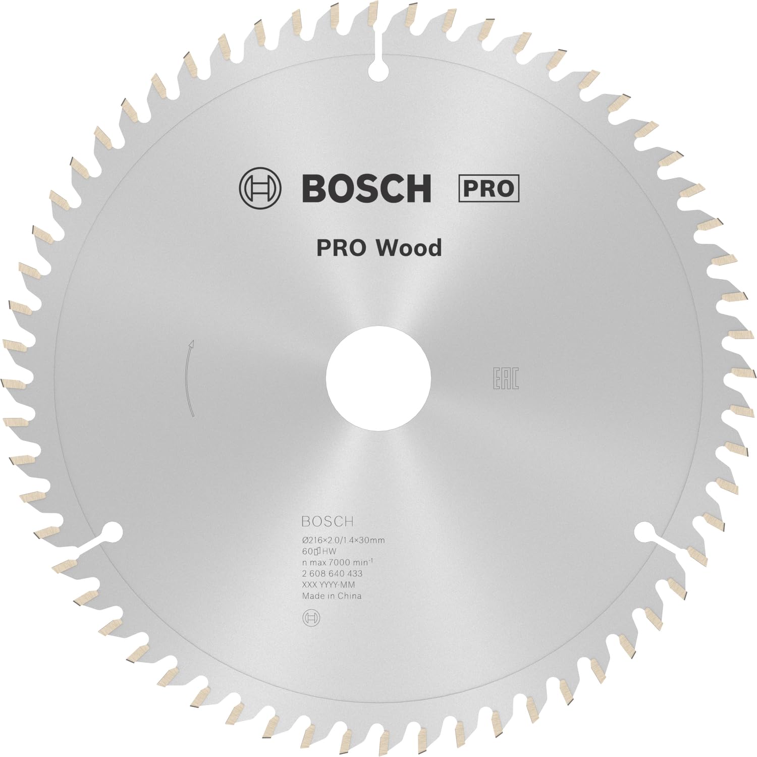 bosch-professional-pro-wood-kreiss-geblatt-216-x-30-mm-60-z-hne-2-0-mm-schnittbr image 1
