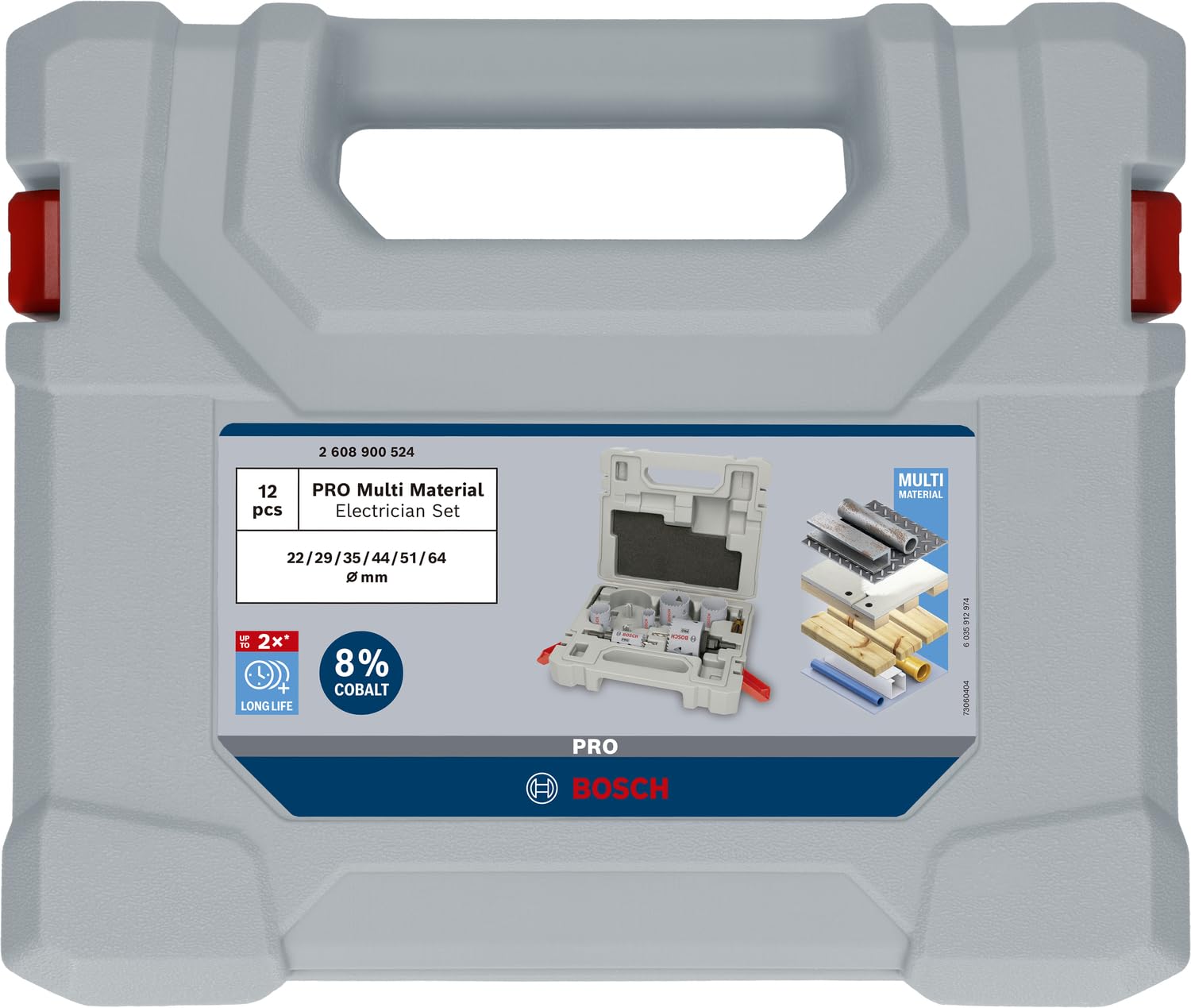 bosch-professional-12-tlg-pro-multi-material-lochs-ge-set-22-64-mm-mit-standarda image 2