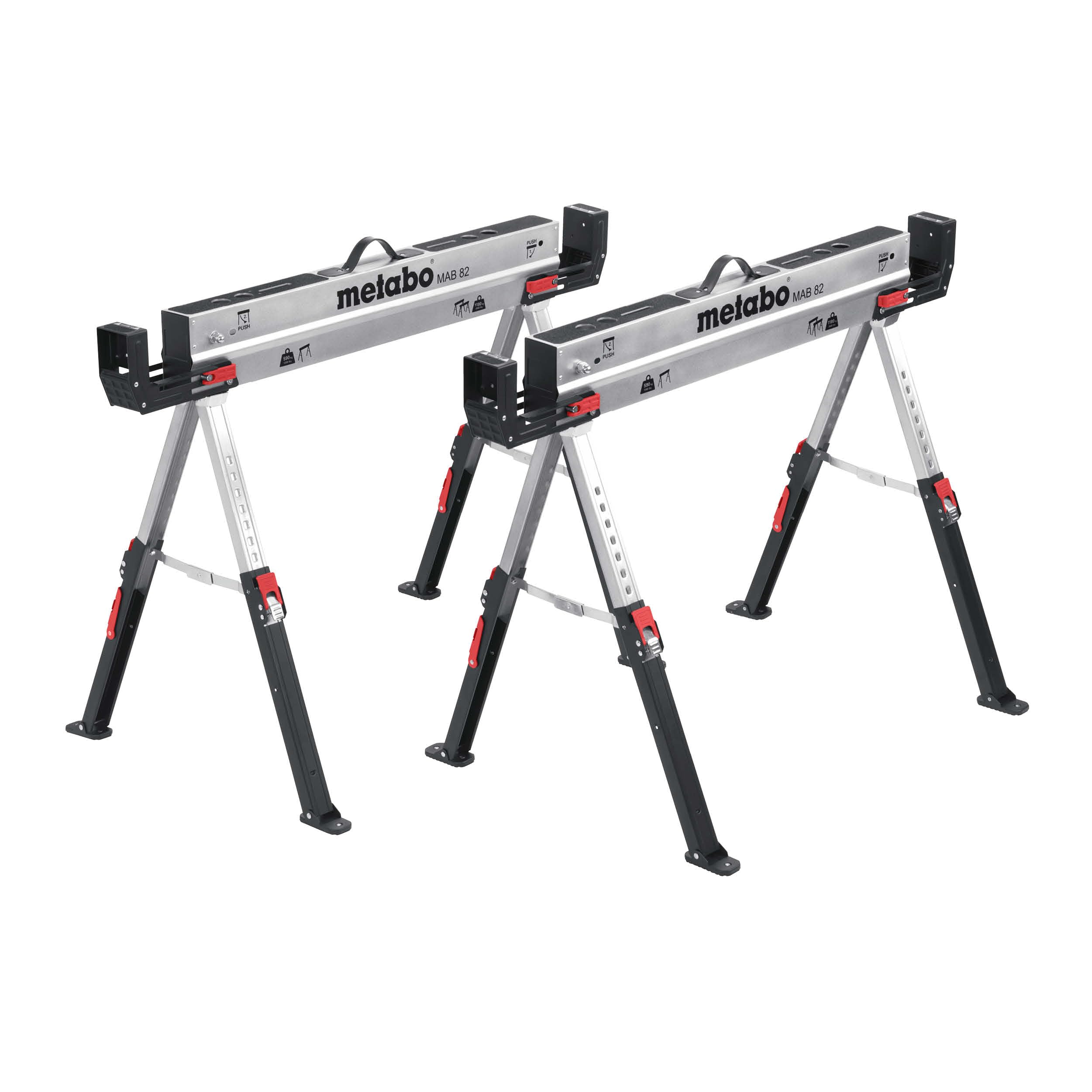 metabo-mab-82-2-arbeitsbock-set-2er-set-h-henverstellbare-stahl-unterstellb-cke- image 1