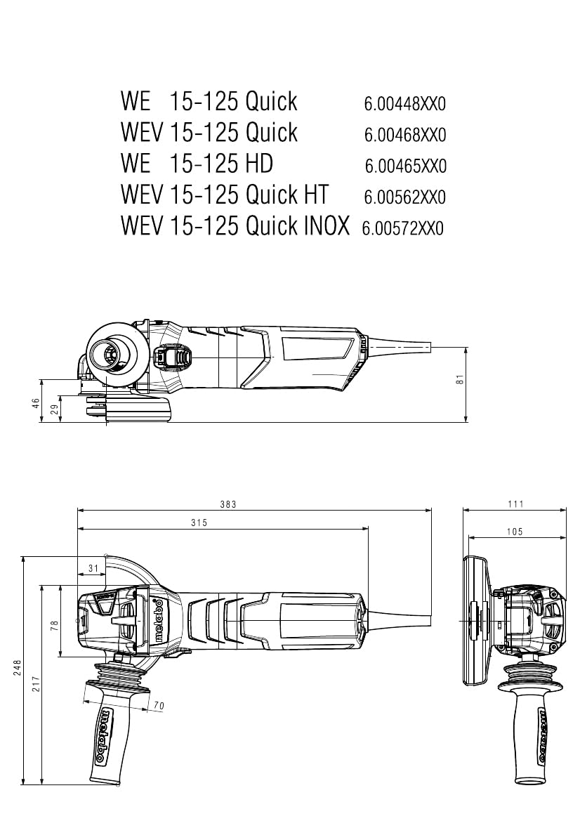 metabo-winkelschleifer-wev-15-125-quick-1550-w-trennschleifer-mit-drehzahlregler image 2