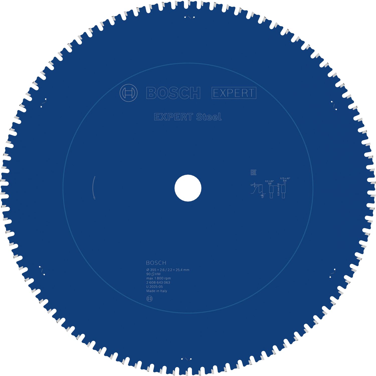 bosch-expert-for-steel-kreiss-geblatt-210-x-30-mm-48-z-hne-f-r-metall-trockensch image 7