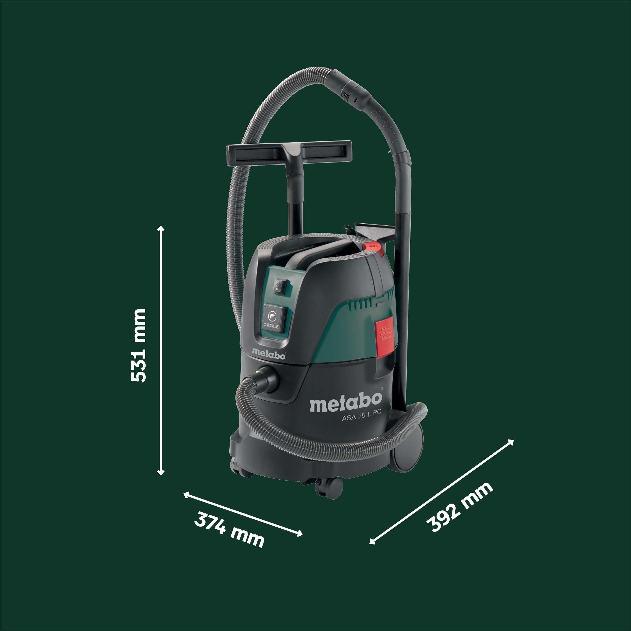 metabo-allessauger-asa-25-l-pc-nass-trockensauger-der-staubklasse-l-mit-presscle image 5