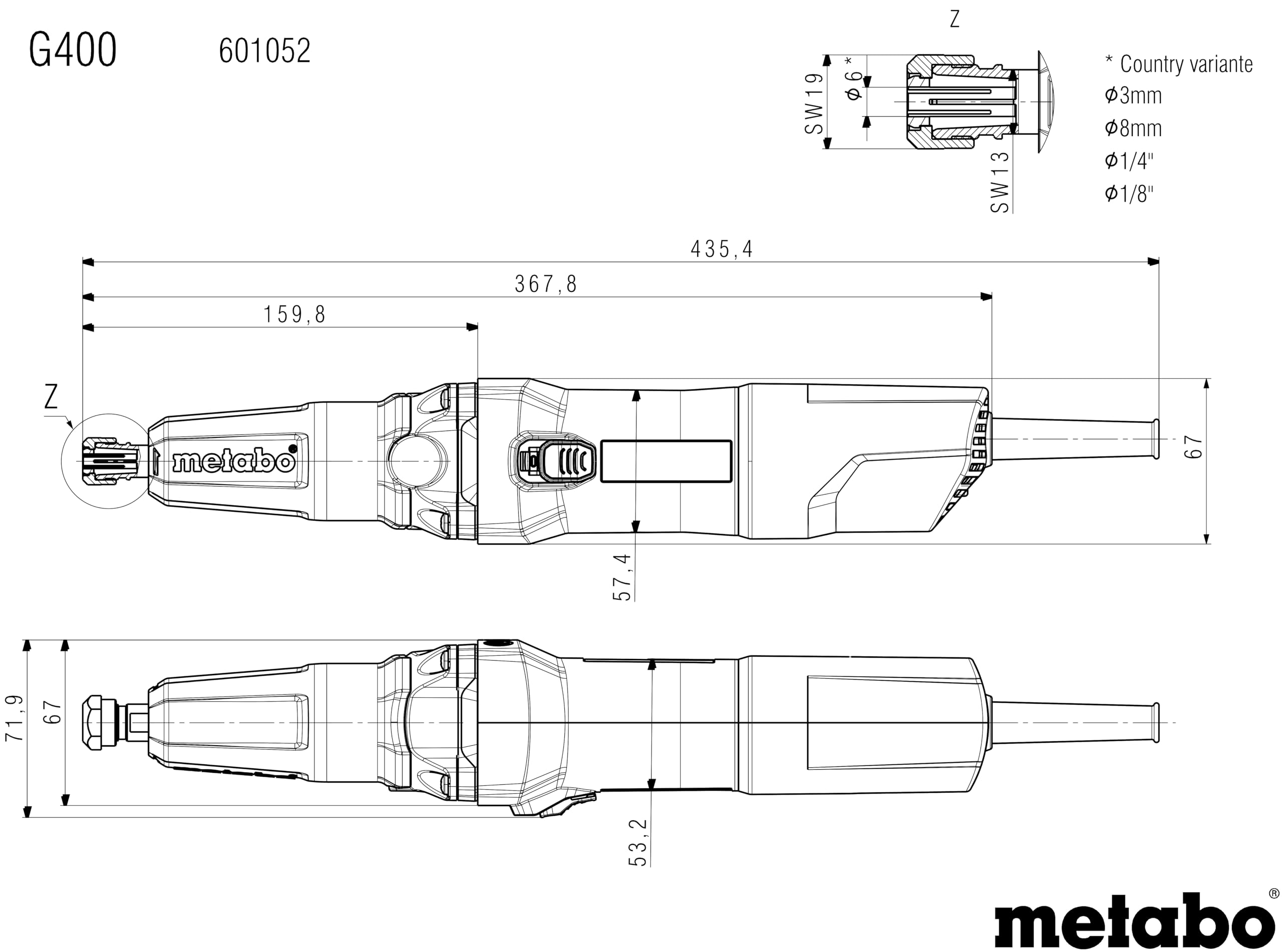 metabo-geradschleifer-g-400-601052000-380-w-mini-schleifger-t-zum-entgraten-fr-s image 2
