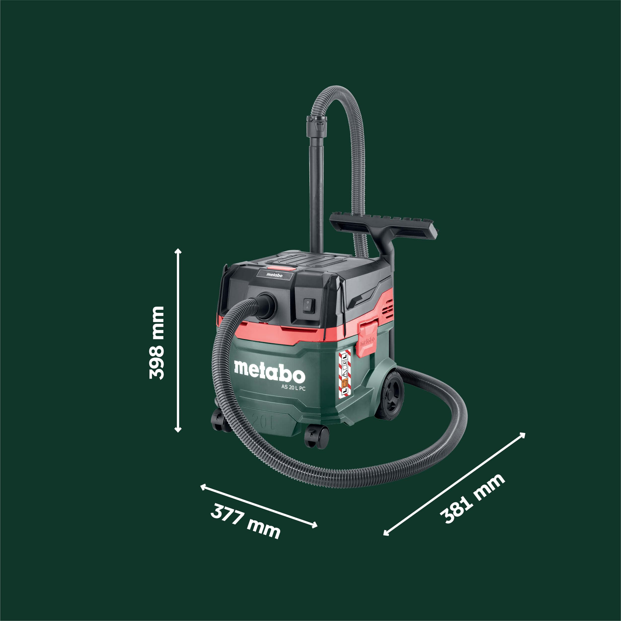 metabo-as-20-l-pc-allessauger-nass-trockensauger-staubklasse-l-1200-watt-20-l-ta image 4