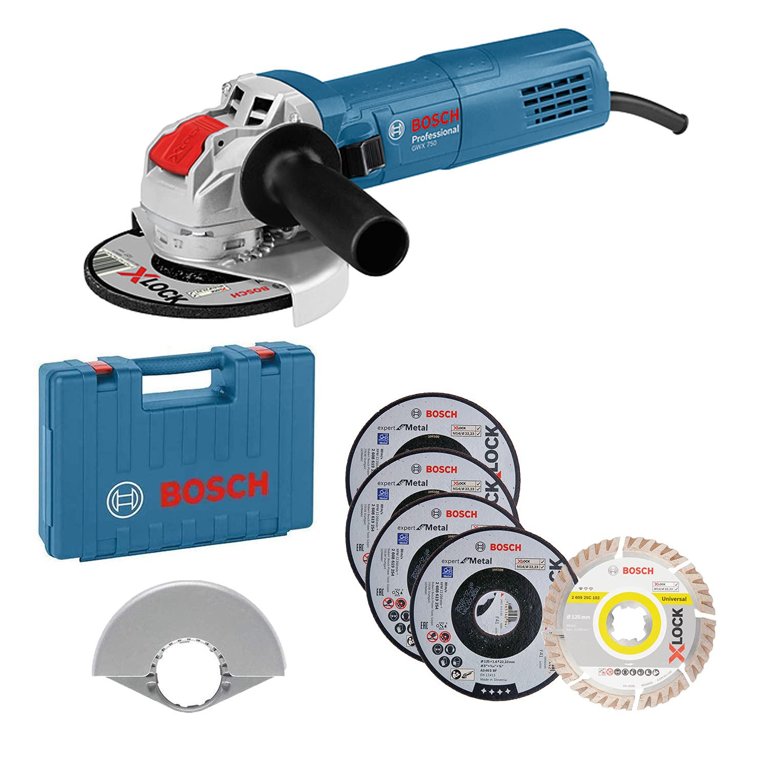 bosch-professional-gwx-750-125-x-lock-winkelschleifer-750-watt-125-mm-inkl-5er-t image 1