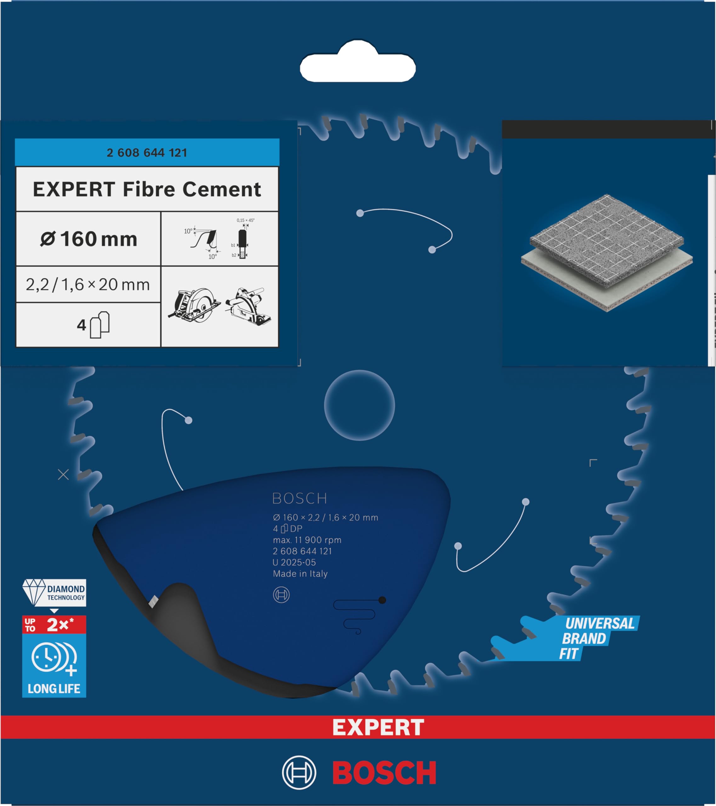 bosch-expert-fibre-cement-kreiss-geblatt-160-x-20-x-2-2-1-6-mm-z4-pcd-diamant-te image 2