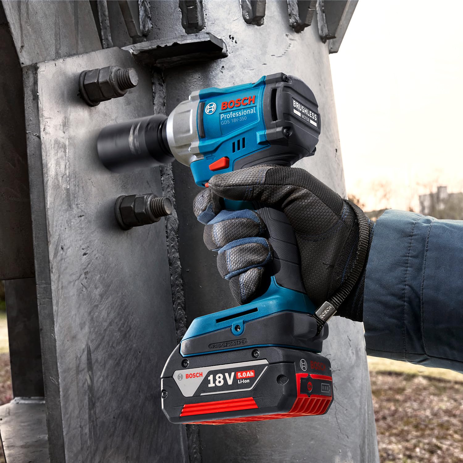 bosch-professional-18v-system-akku-drehschlagschrauber-gds-18v-350-350-nm-brushl image 2