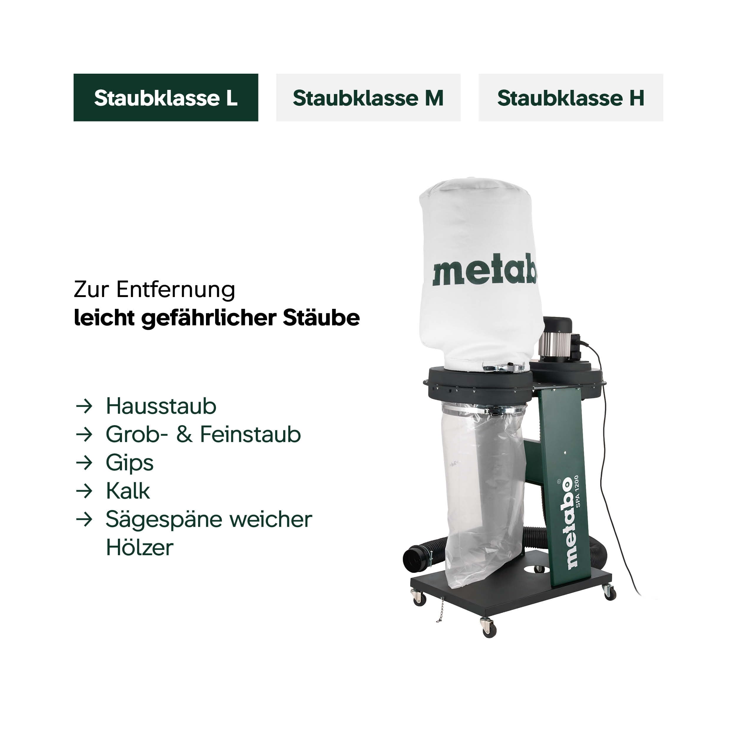 metabo-spa-1200-sp-neabsauganlage-rohluftentstauber-staubklasse-l-mit-65-l-sp-ne image 4
