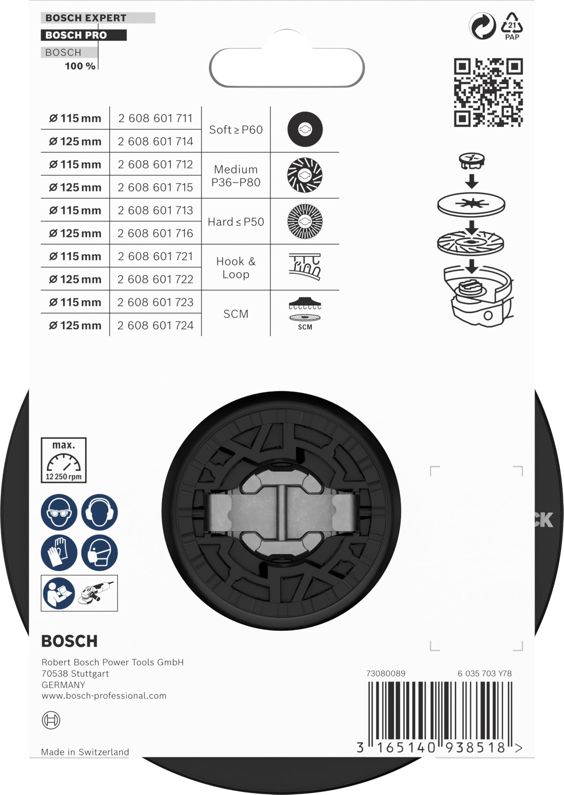bosch-pro-backing-pad-x-lock-125-mm-mittel-schleifteller-f-r-kleine-winkelschlei image 3