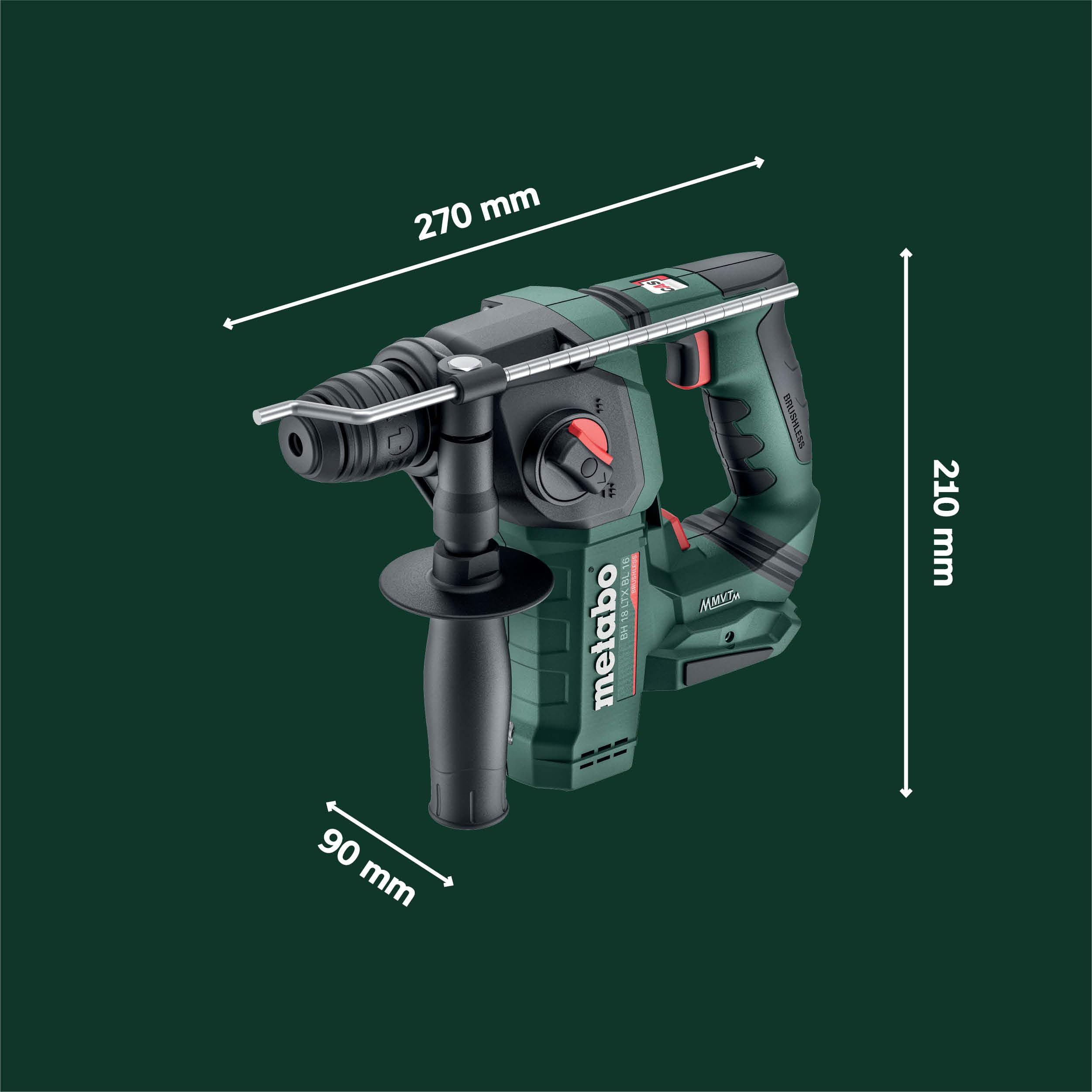 metabo-akku-bohrhammer-bh-18-ltx-bl-16-18v-brushless-sds-plus-f-r-beton-und-stei image 5