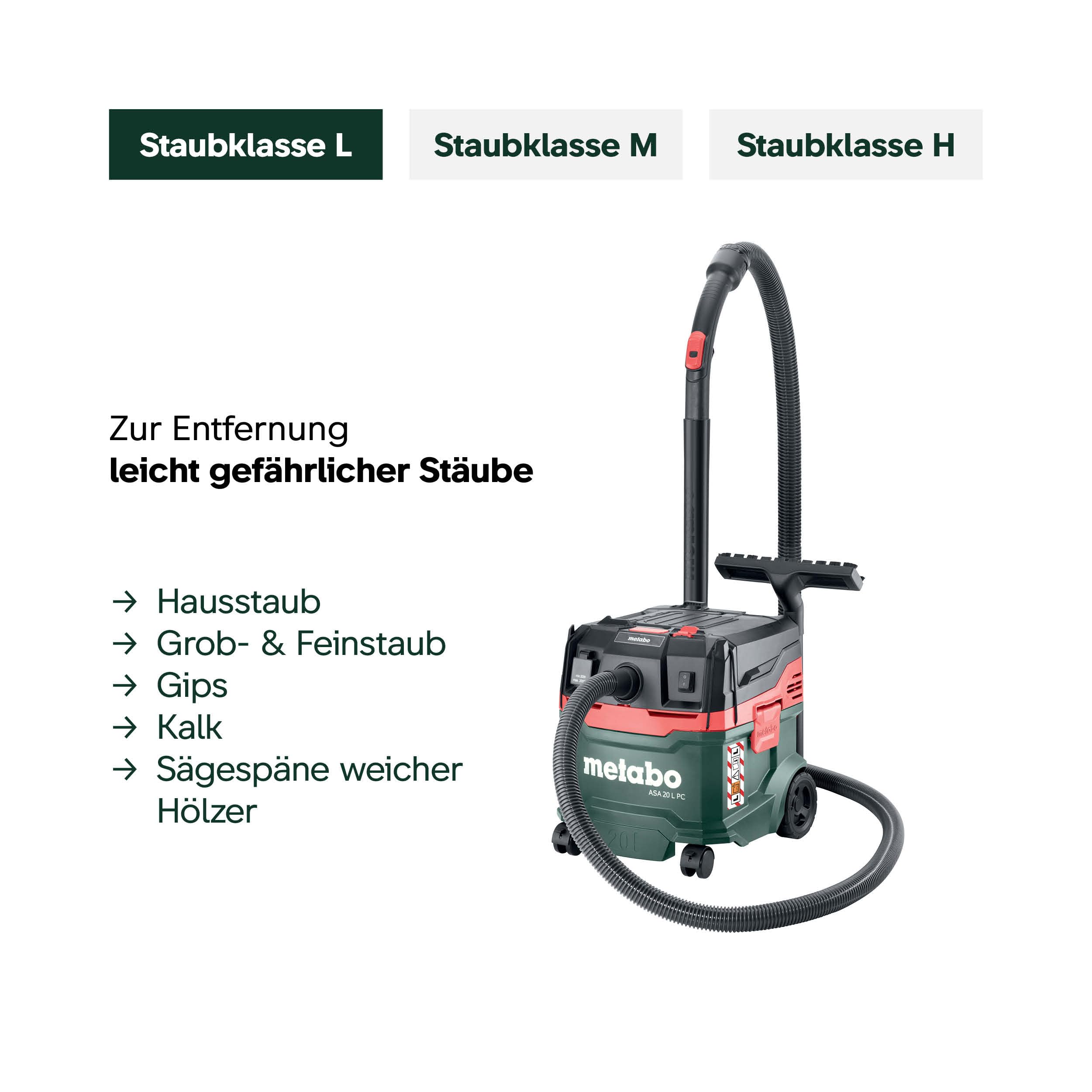 metabo-asa-20-l-pc-allessauger-nass-trockensauger-staubklasse-l-1200-w-20-l-beh- image 6