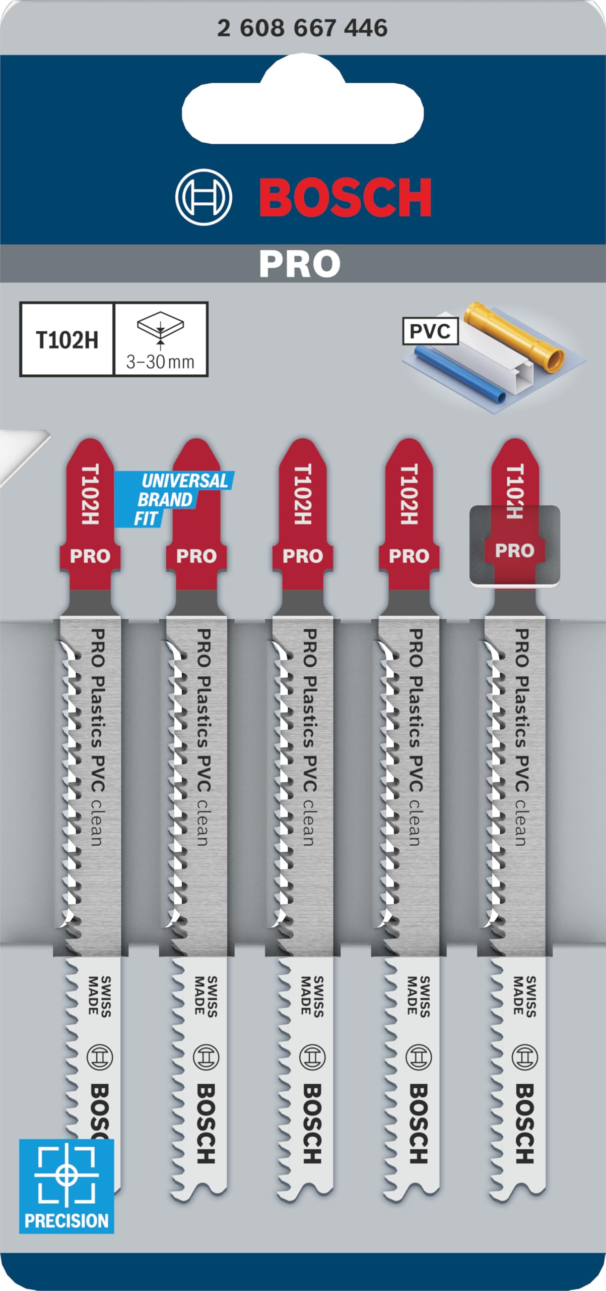 bosch-professional-pro-plastics-pvc-clean-t102h-stichs-geblatt-set-5-teilig-100- image 2