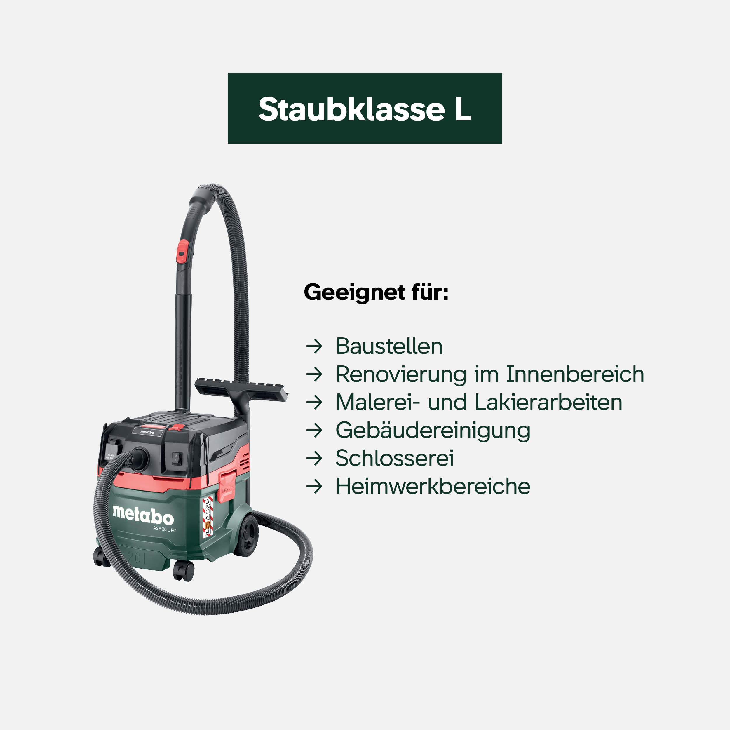 metabo-asa-20-l-pc-allessauger-nass-trockensauger-staubklasse-l-1200-w-20-l-beh- image 5