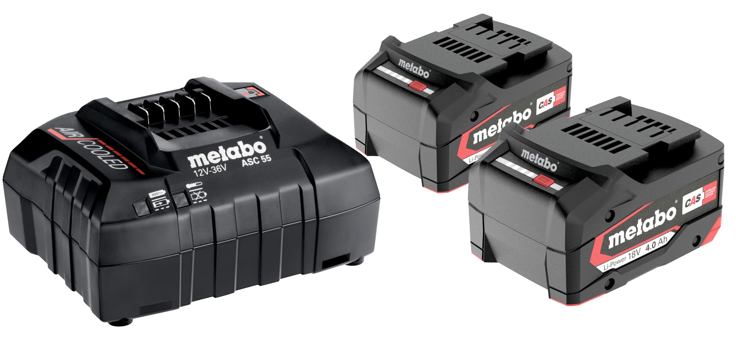 metabo-basis-set-akku-set-2-x-4-0-ah-li-power-18v-akku-asc-55-ladeger-t-cas-komp image 1