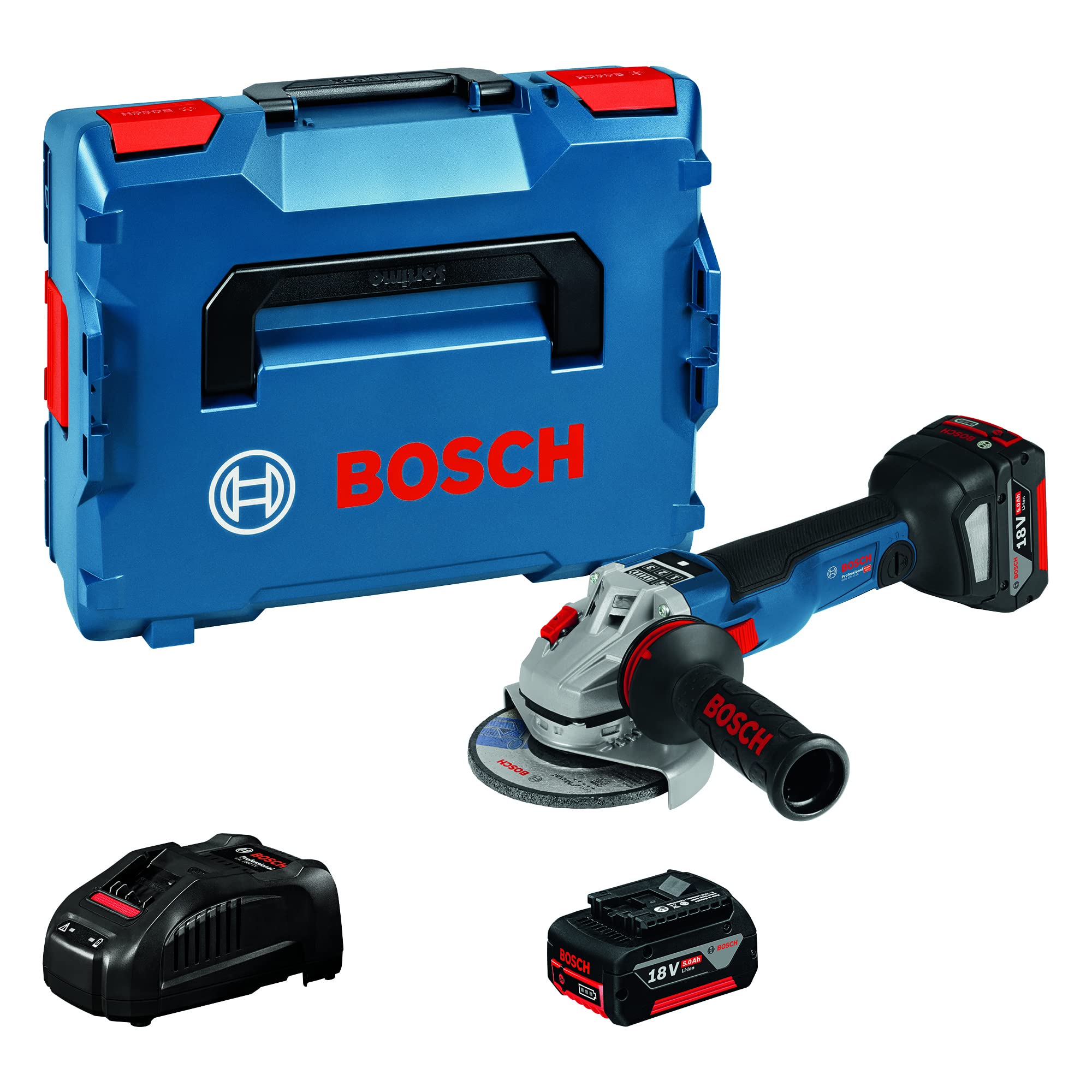 bosch-professional-akku-winkelschleifer-gws-18v-10-sc-2x-5-0-ah-procore-akku-con image 1