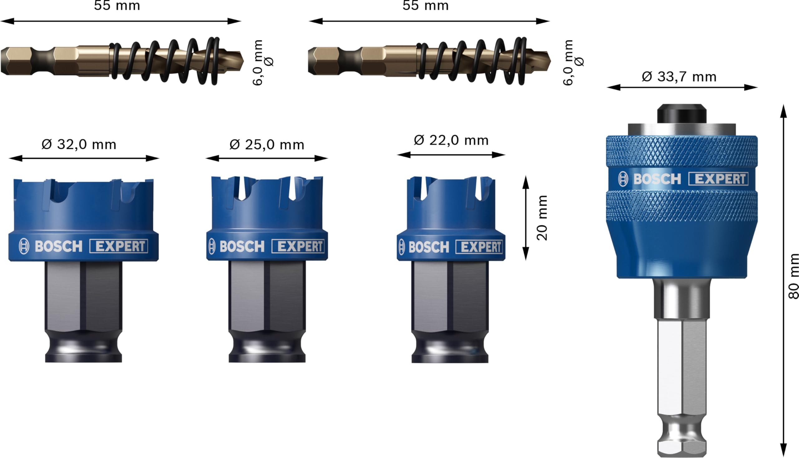 bosch-expert-sheet-metal-lochs-gen-set-3-teilig-22-25-32-mm-carbide-technology-f image 2