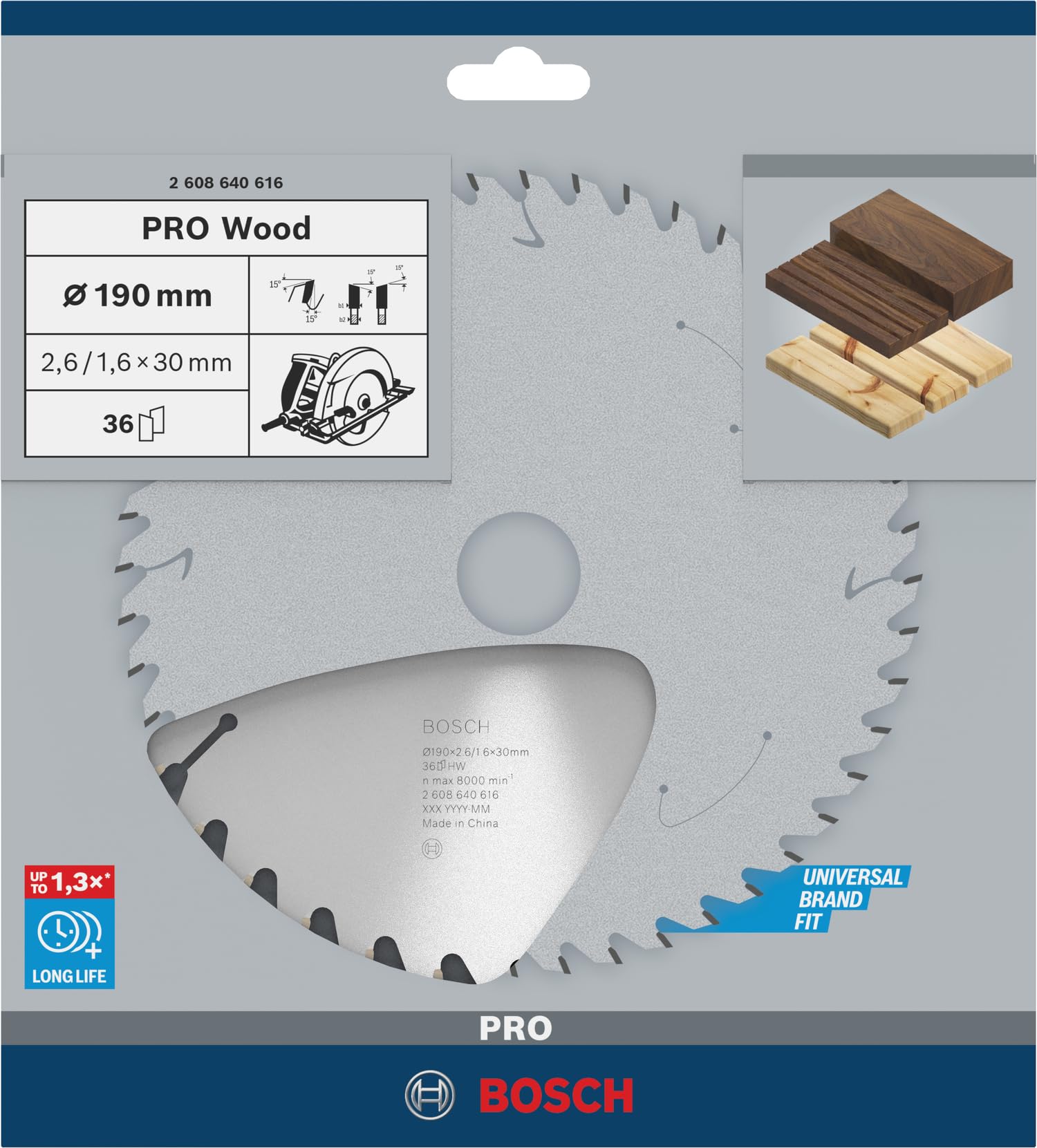 bosch-professional-2608640616-kreiss-geblatt-optiline-wood-190-mm-36-z-hne-bohru image 2