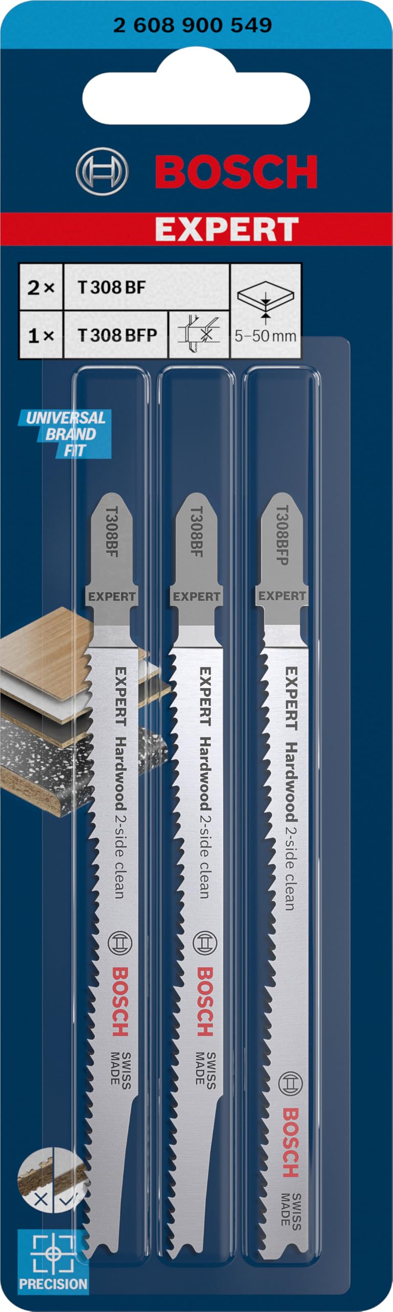bosch-expert-hardwood-2-side-clean-stichs-geblatt-set-3x-t-308-bf-t-308-bfp-117- image 2
