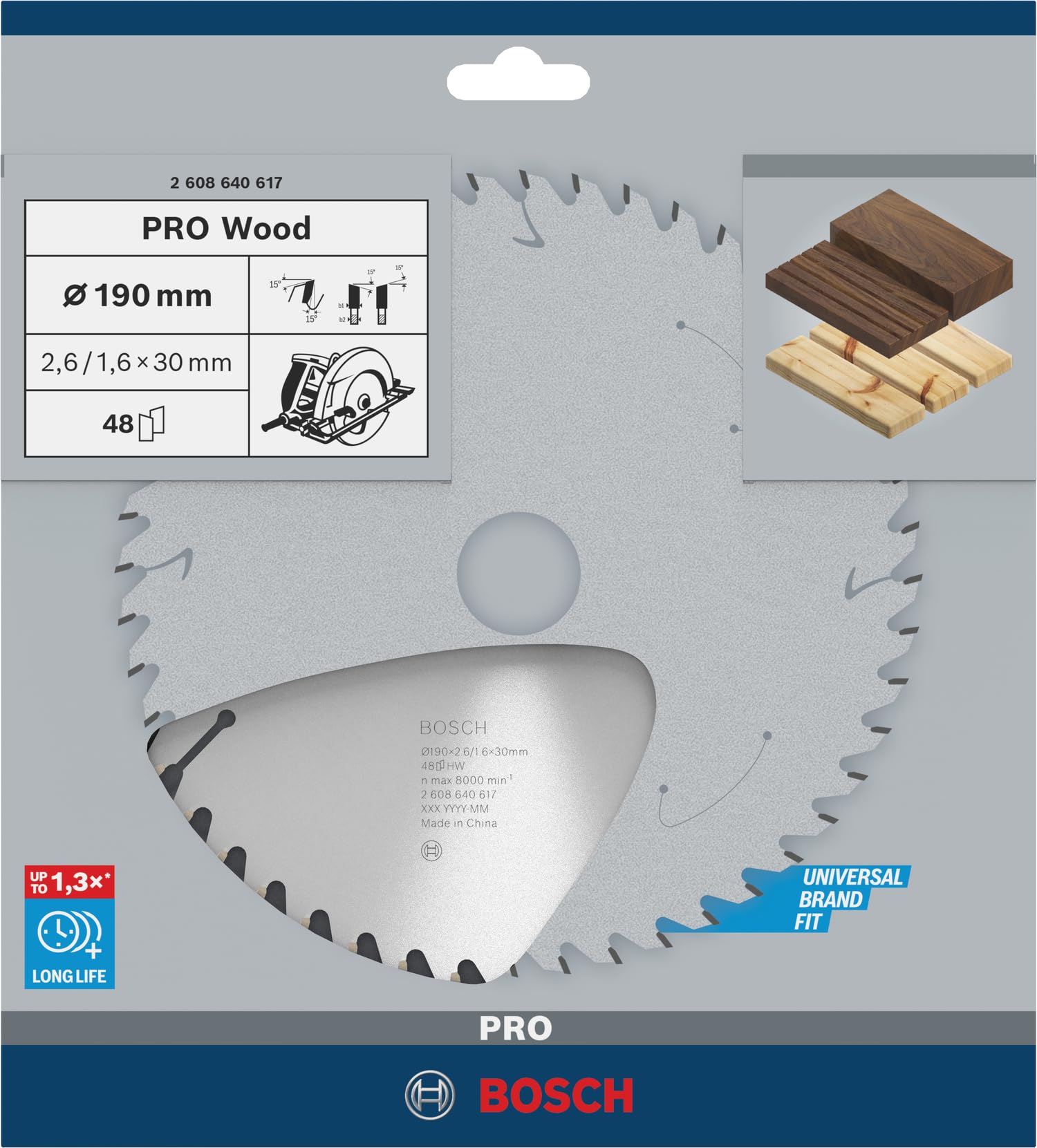 bosch-professional-kreiss-geblatt-standard-for-optiline-wood-190-mm-48-z-hne-f-r image 2