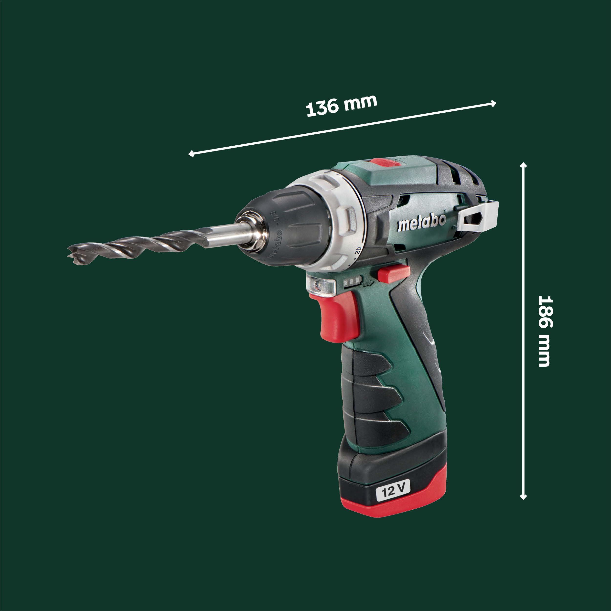 metabo-powermaxx-bs-basic-set-600080880-12v-akku-bohrschrauber-mit-2x-2-0-ah-akk image 5