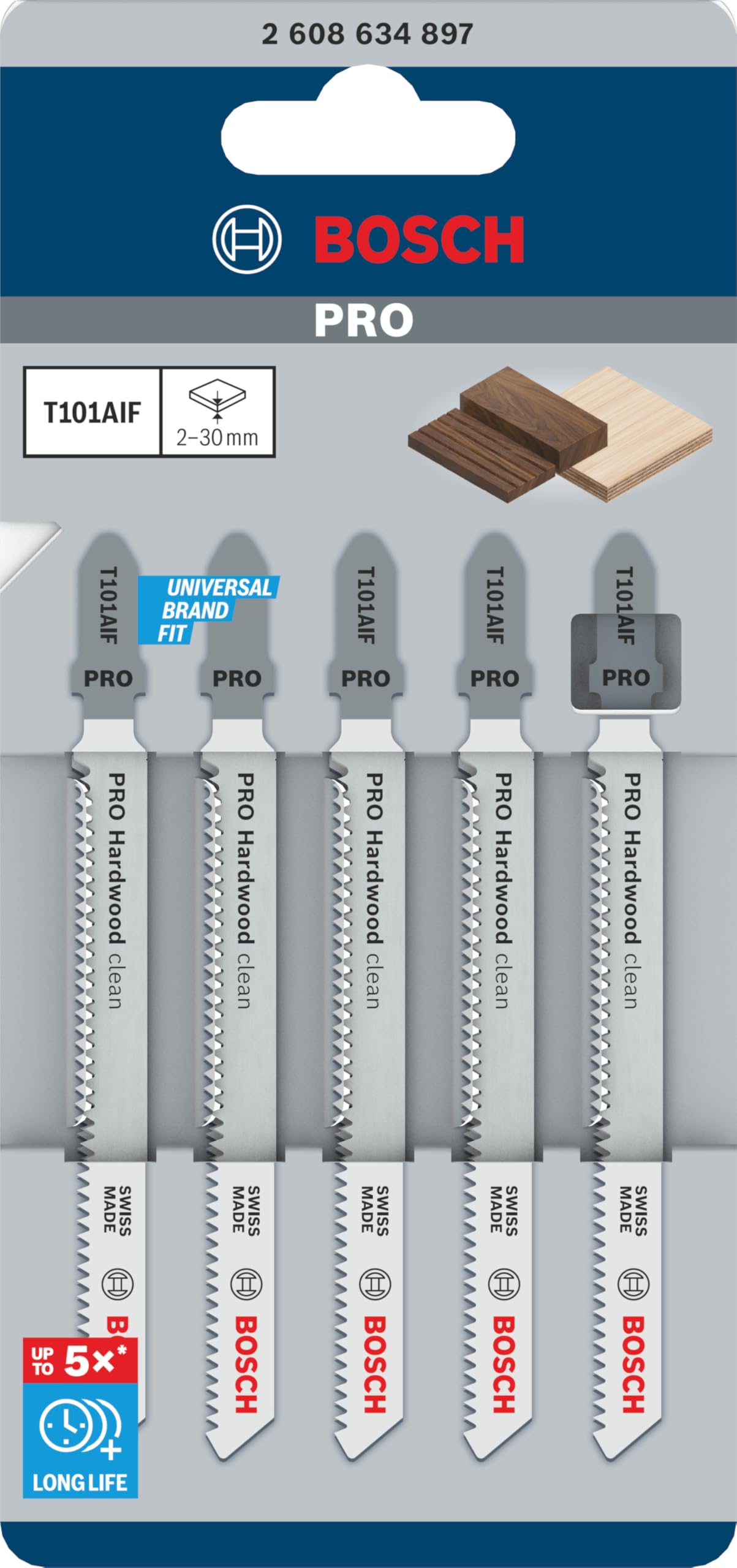 bosch-pro-hardwood-clean-t101aif-stichs-geblatt-5er-pack-f-r-hartholz-multiplex- image 2