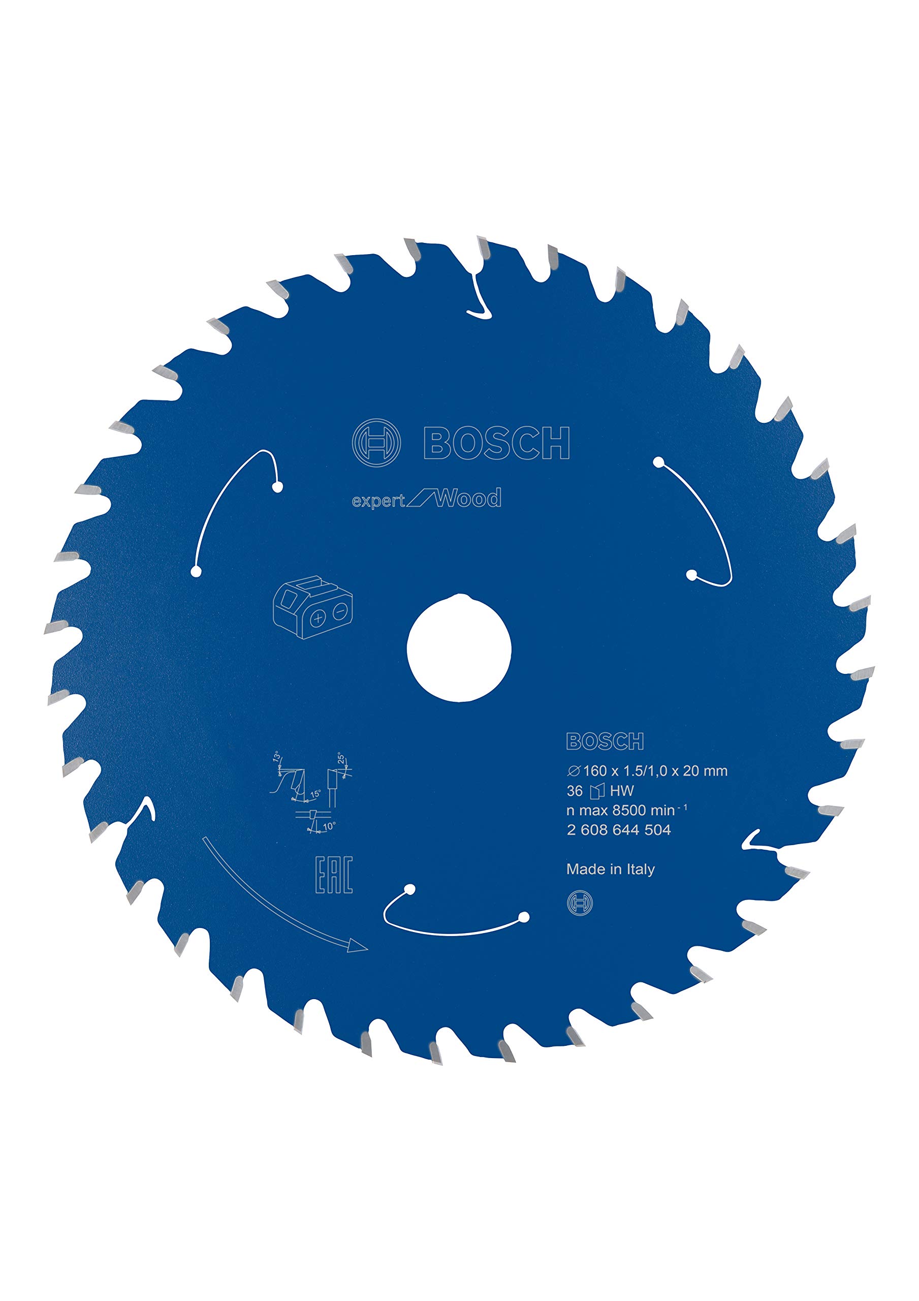 bosch-professional-expert-for-wood-kreiss-geblatt-160-x-20-x-1-5-mm-36-z-hne-har image 2
